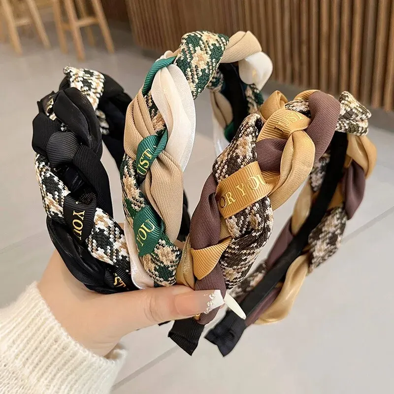 Women\'s Fabric Headband Hand-woven Hairband Fashion Hair Accessories