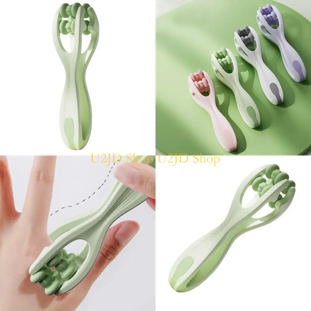 

U2JD массажер для пальцев двойной роликовый массажер для рук роликовый массажер для пальцев простой в использовании ручной для