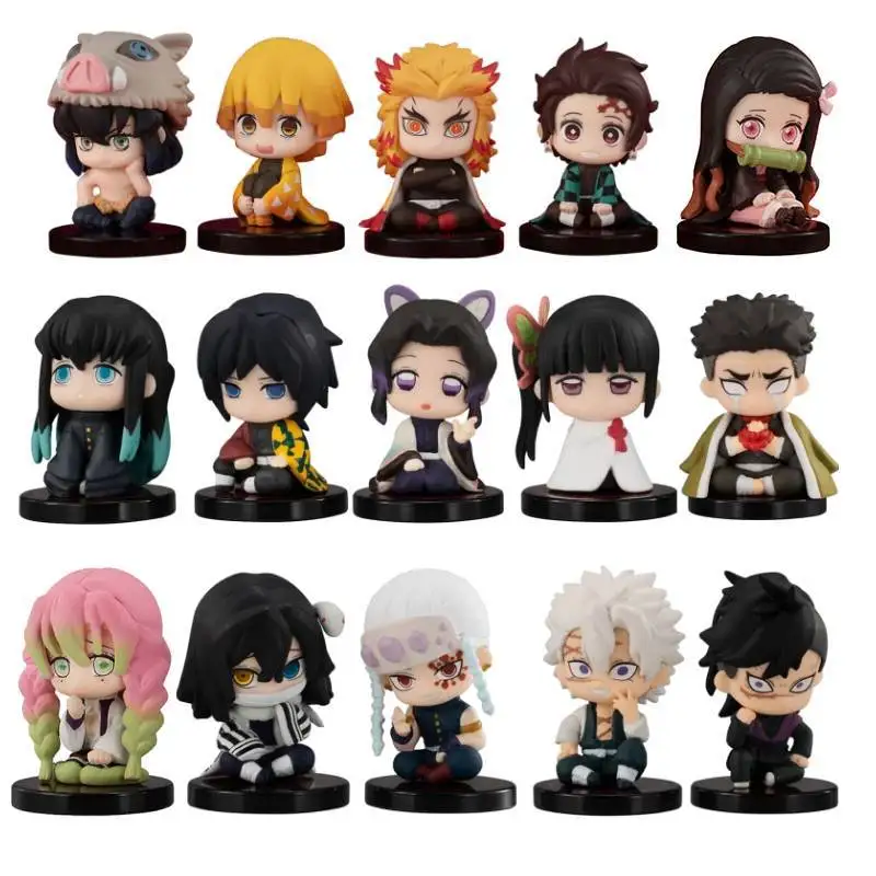 Demon Slayer Figure Kimetsu  blind box toys  cat figures  mystery box  surprise box  figuras anime  toys  blind boxes  blind bag