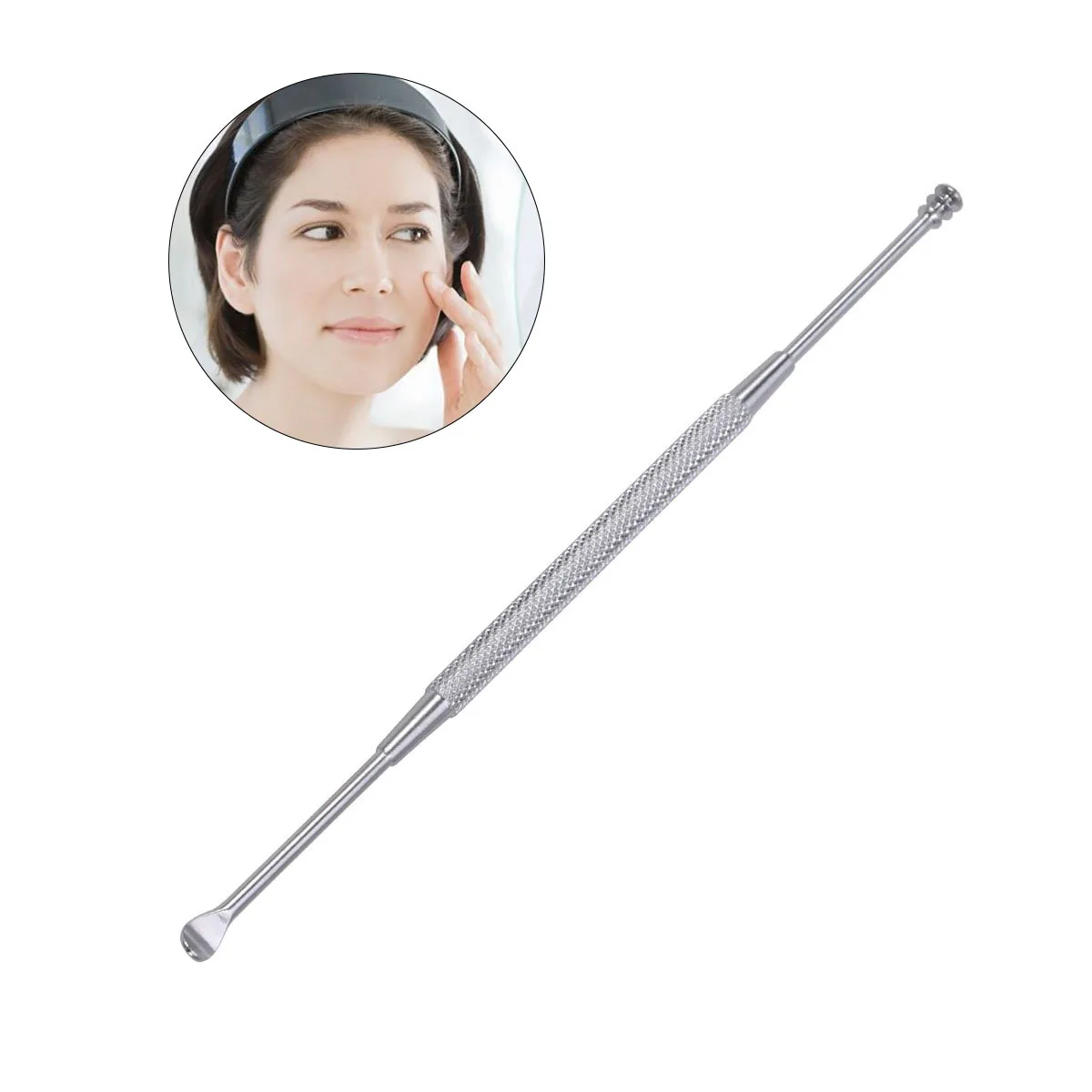 

High Quality Ear Wax Removal Tool Kit Spiral Spoon Anti Rust Corrosion Resistance Portable Lightweight Silver
