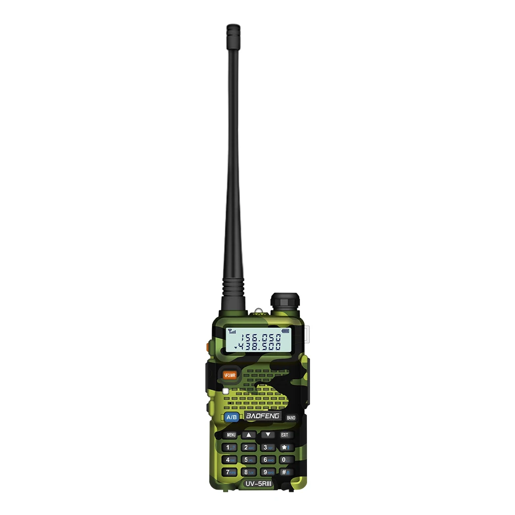 Baofeng Walkie talkie、イヤピース付きポータブルトランシーバー、UV-5R dualband、双方向ラジオ、vhf、136-174mhz、400-520mhz、fm