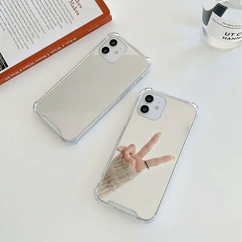 

Luxury Plating TPU Mirror Phone Case For iPhone 16 15 14 13 12 11 Pro Max XR XS MAX 7 8 PLUS Anti-drop Shockproof Silicon Cover