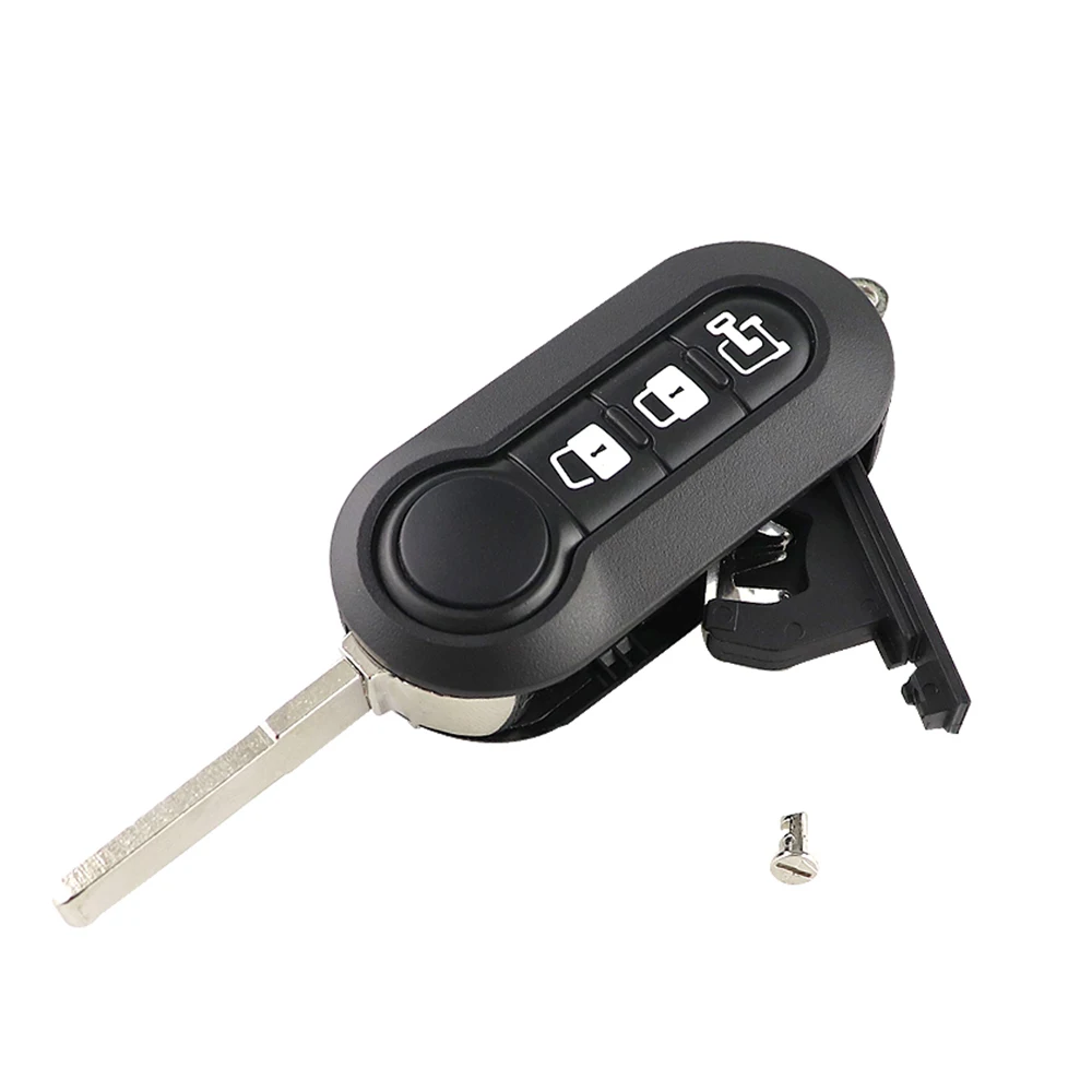 

Новый 2/3 кнопочный резиновый брелок с откидной крышкой, складной дистанционный ключ от автомобиля для Fiat 500 Panda Abarth Punto для Citroen, Peugeot