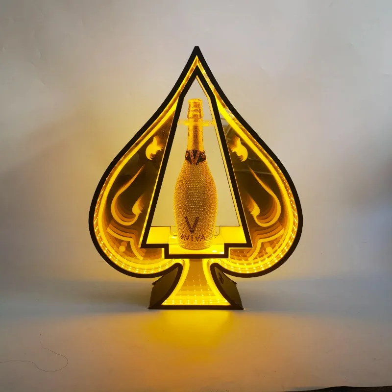 

Spade A LED Wine Stand Dragon Set Glowing Champagne Holder XO Laser Bottle Display for KTV or Nightclub Service