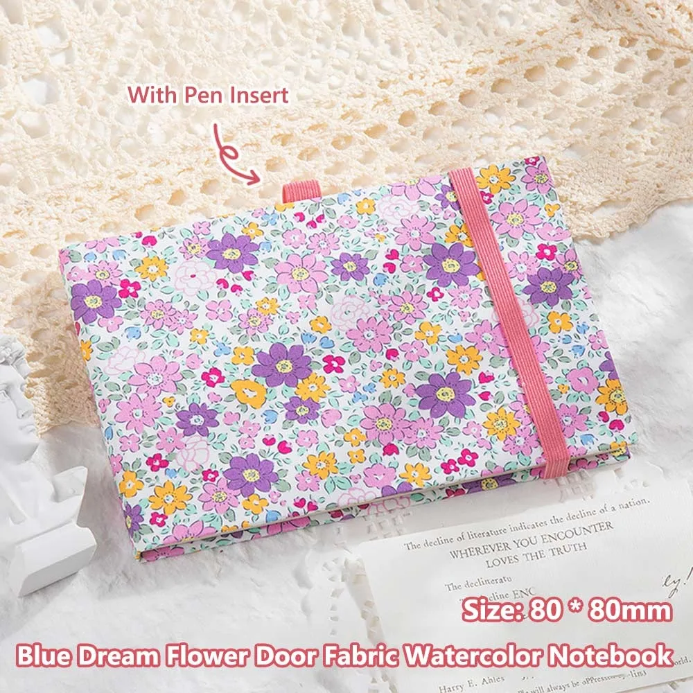 

High Quality Mini Watercolor Painting Book Square Portable Drawing Notebook Thickened 300g Pocket Sketchbook Travel