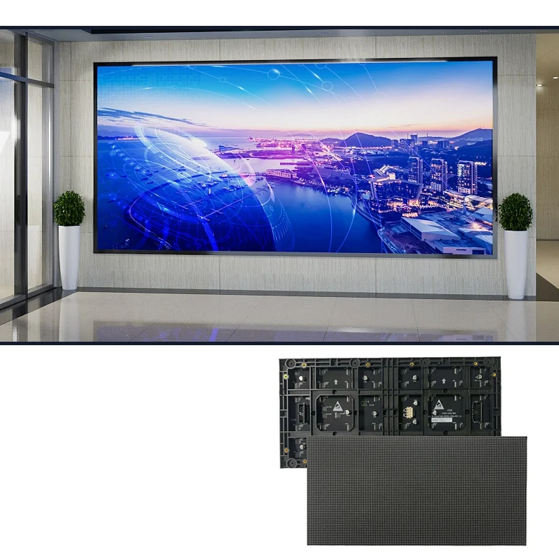 2Pcs Full Color LED Display P2.5 RGB Display LED Digital Sign Indoor Video Wall Large Screen Unit Board 320*160mm Dot Matrix