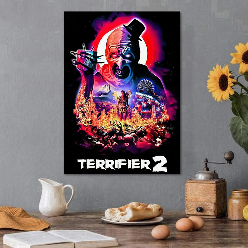 المرعب 3/2/1 مجموعة فيلم الرعب الكلاسيكي ملصق الفيلم طباعة صور فنية للجدران قماش اللوحة هالوين ديكور غرفة المنزل