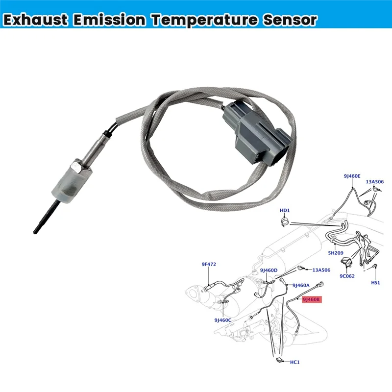 

Efficient Gas Exhaust System Temperature Sensor LR035741 For Land Rover Sport Range Rover 2013 2014 Emission Sensor CPLA12B591AA