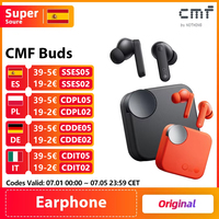 Global Verison  CMF by Nothing Buds 42dB Active Noise Cancellation ANC with Transparency Mode IP54 Ultra Bass Technology 2.0