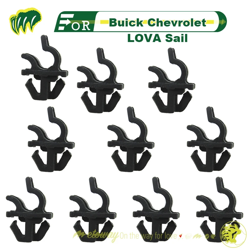 

10pcs For Buick Chevrolet LOVA Sail Hood Support Rod Buckler Fastener Buckle Fixing Accessory