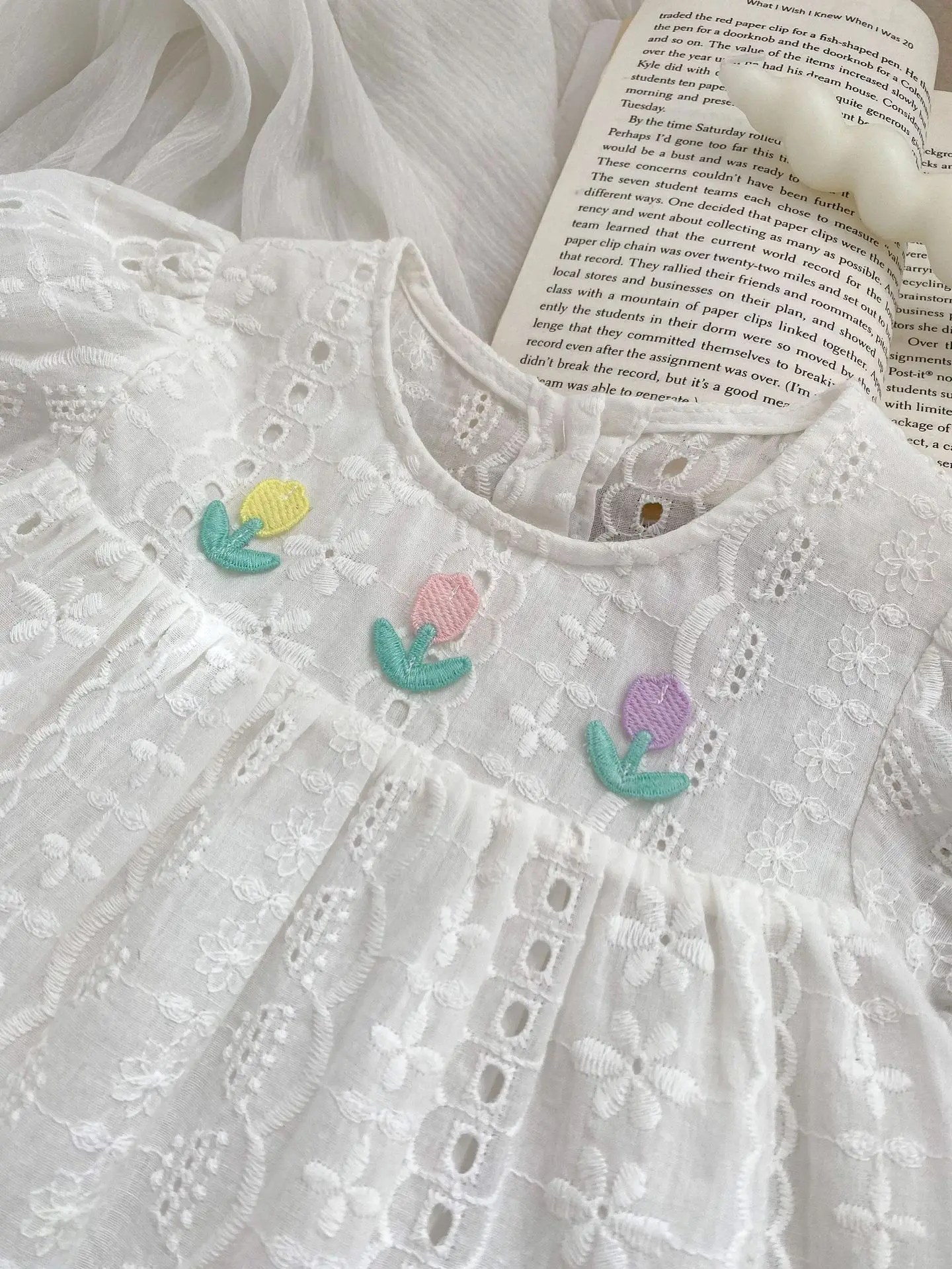 2024 Summer New Baby Floral Bodysuit Girls Sweet Lace Flower Sisters Clothes Toddler Outwear One Piece