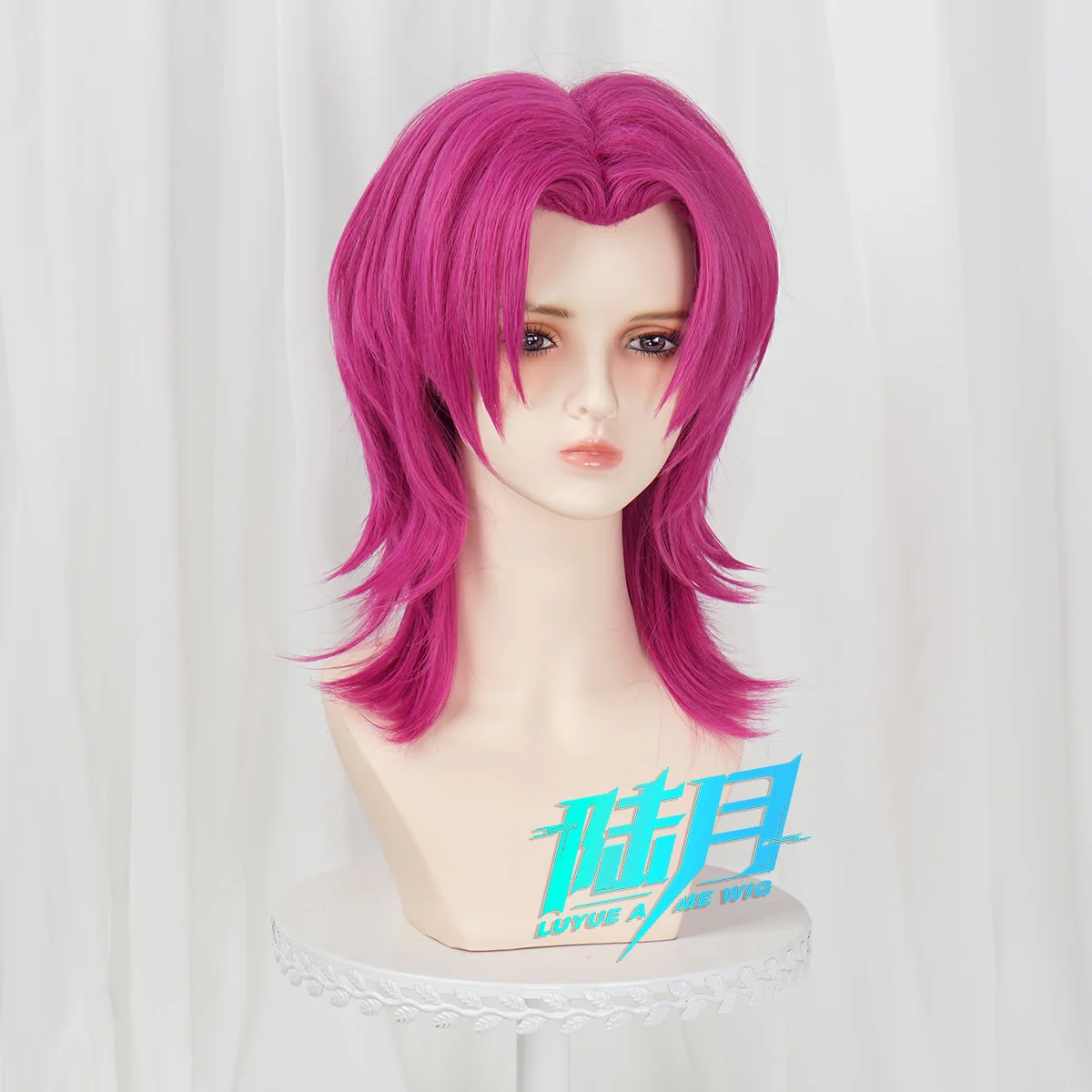 Anime KPop Demon Hunters Saja Boys Romance Cosplay Wig Long Red Hair Halloween Carnival Party Role Play Wig + Free Cap