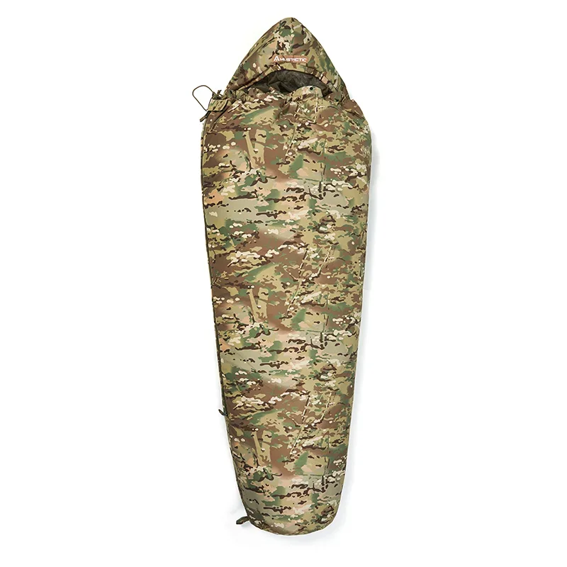 Modular Sleeping Bag System With G-Loft Cotton And Waterproof Bivy Cover For Cold Weather Camping And Survival Shelter