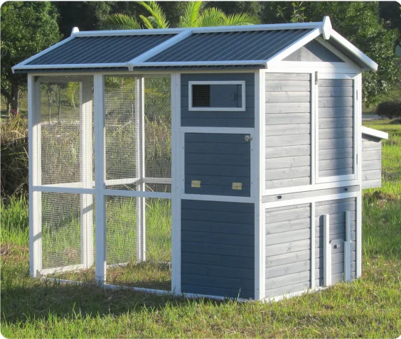 

Small Animals Application And Eco-Friendly Feature Large Backyard Wooden Chicken Coop