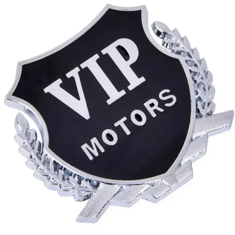 2PCS Car Sticker MOTORS Emblem Badge VIP Decal for Cadillac ATS BLS CTS XT4 XT5 ATSL XTS STS SRX Escalade/Tesla Model 3 Y S