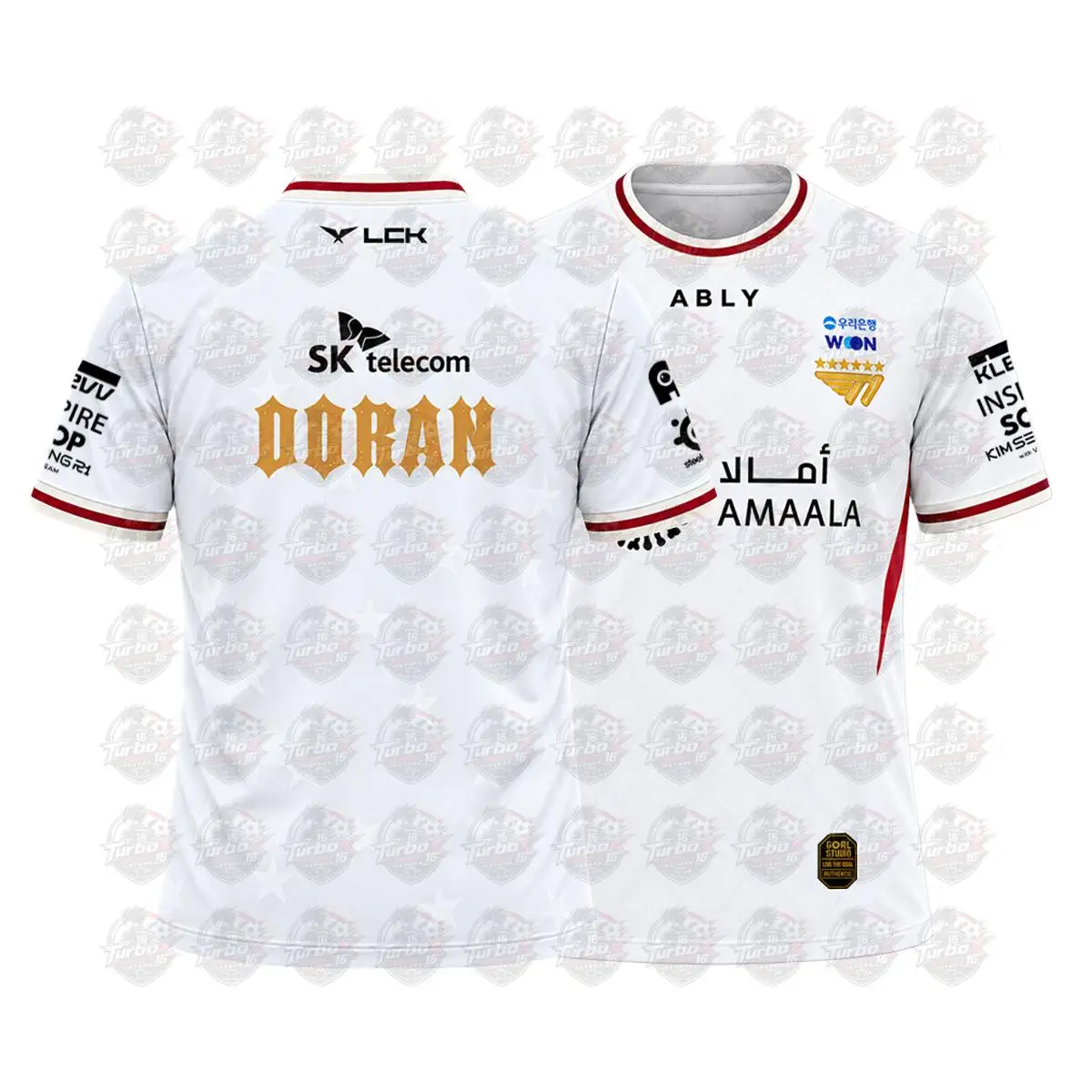 T1 Lck 2026 E-sports Match Jersey Unisex Summer Breathable Round Neck T-shirt Casual Short Sleeved Fan Customized Name T-shirt
