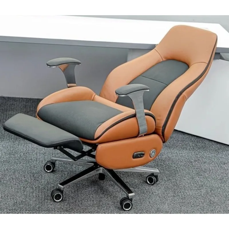 

High-end BOSS Chair Business Leather CEO Office Chair with Electric One-click Lie Flat , Lie Down,ergonomics Computer Chair