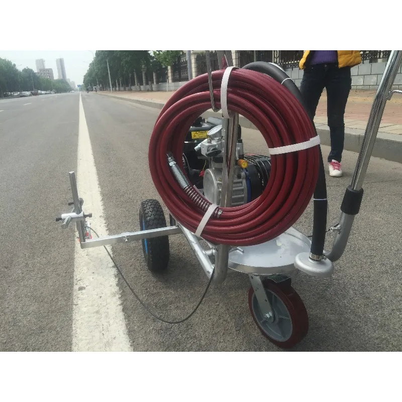 Hand-push Airless Line Striper Pavement Cold Paint Road Marking Machine Parking Lot Painting Line Striping Machine