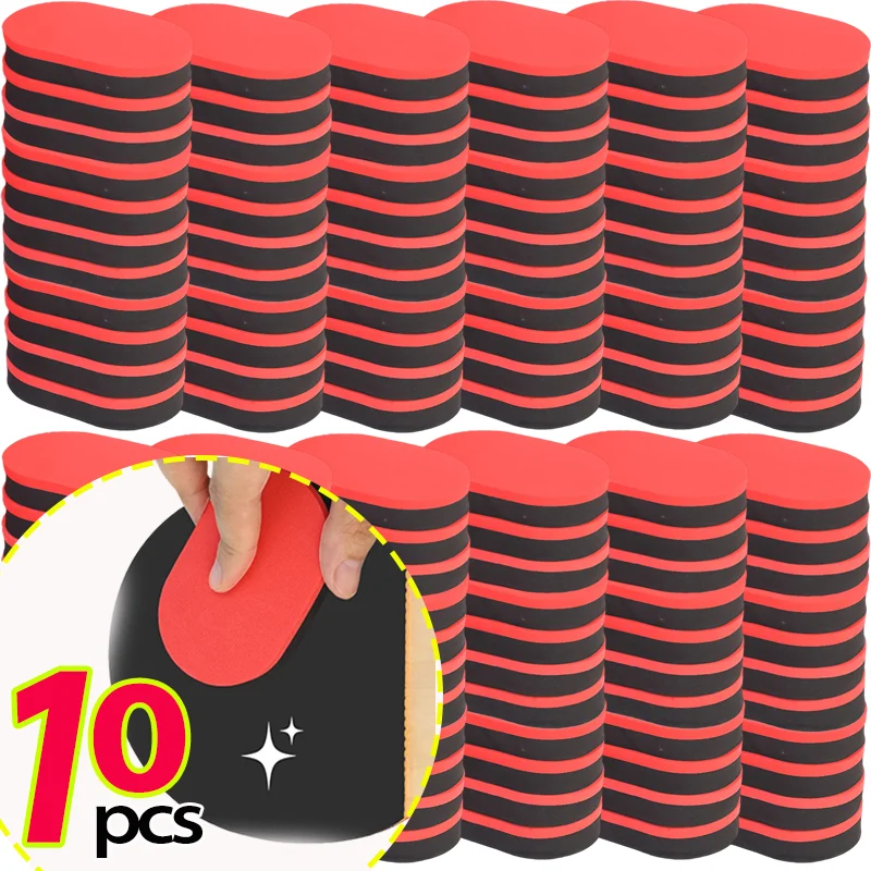 

Профессиональный очиститель для настольного тенниса, 10/1 шт., губка высокой плотности, резиновая чистящая салфетка для ракетки для пинг-понга 9,5x5,5 см, долговечная