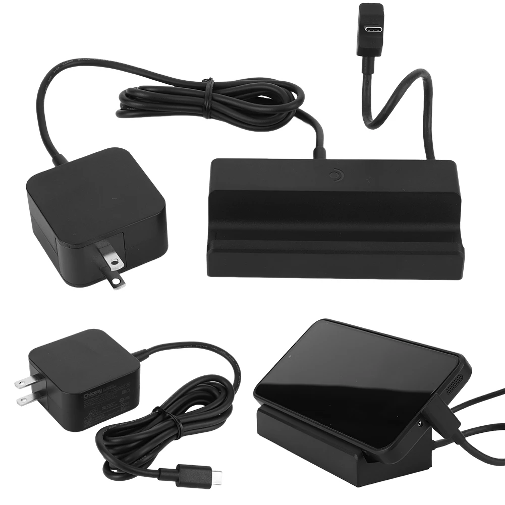 

USB C Docking Station for Steam Deck Expansion Dock Base with US Power Supply Dock Base Bracket 1000Mbps Ethernet Charging Dock