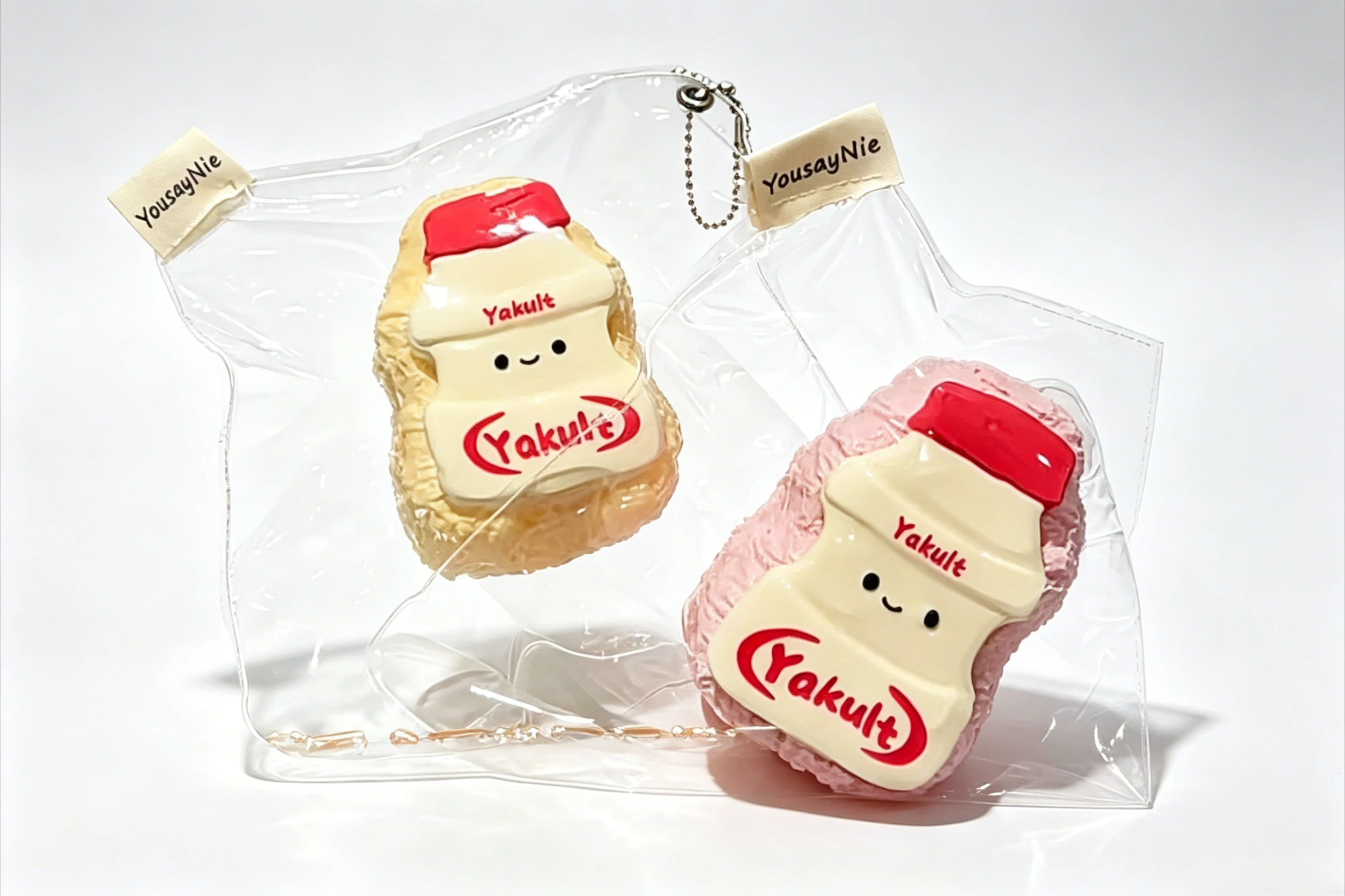 Juguete Blandito de Simulación de Botella de Yakult Nee Doh, Lindo Juguete Antiestrés con Forma de Comida para Colección