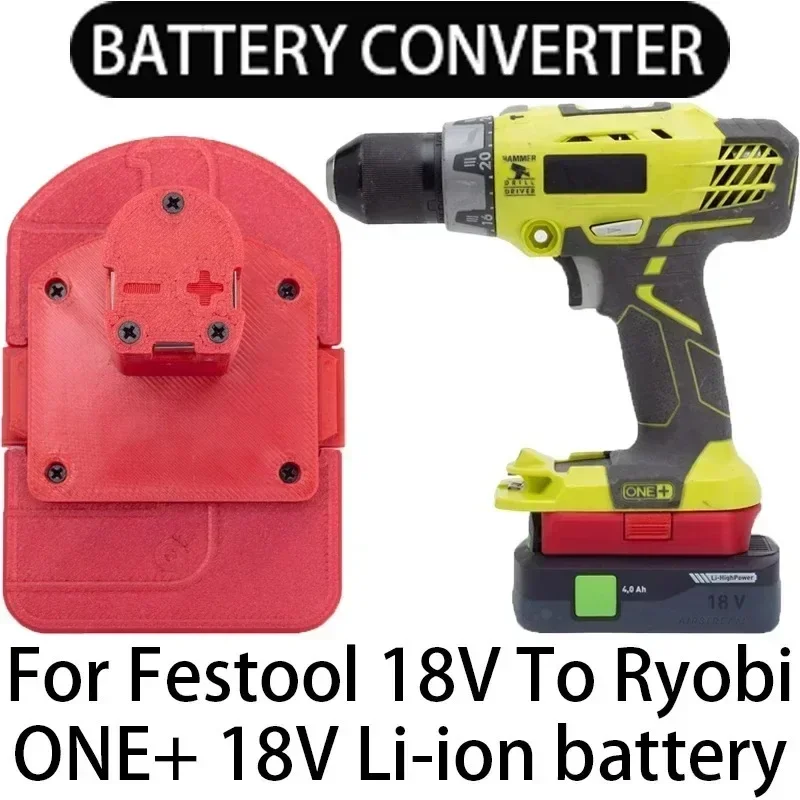 

Adapter For FESTOOL AIRSTREAM 18V Lithium Battery Convert To Ryobi ONE+ 18V Battery Cordless Electric Screwdriver Series Tool