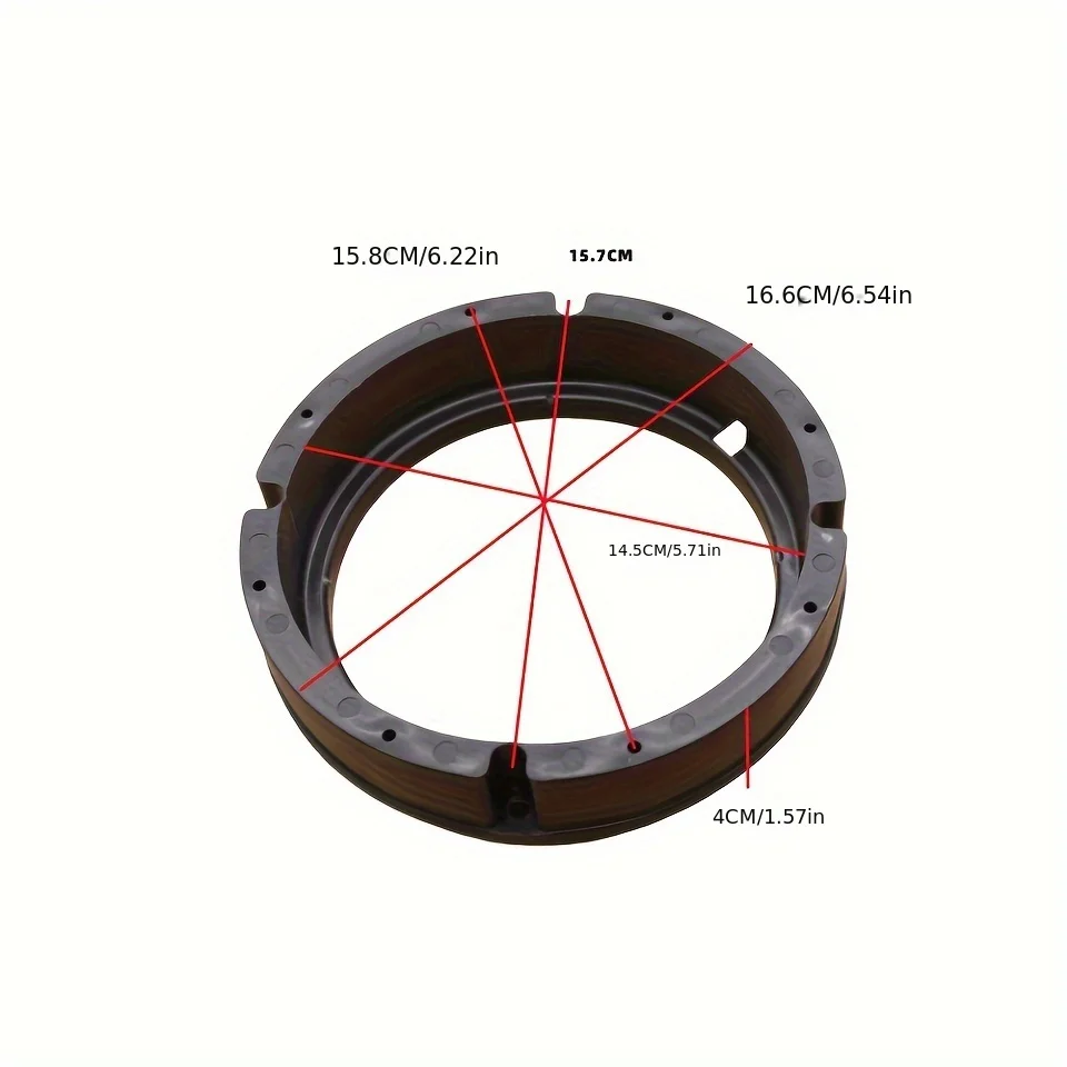 Bague de joint d'adaptateur de haut-parleur de voiture de 6.5 pouces avec combinaison de fil pour VW Passat 1998-2016 VW Jetta 1999