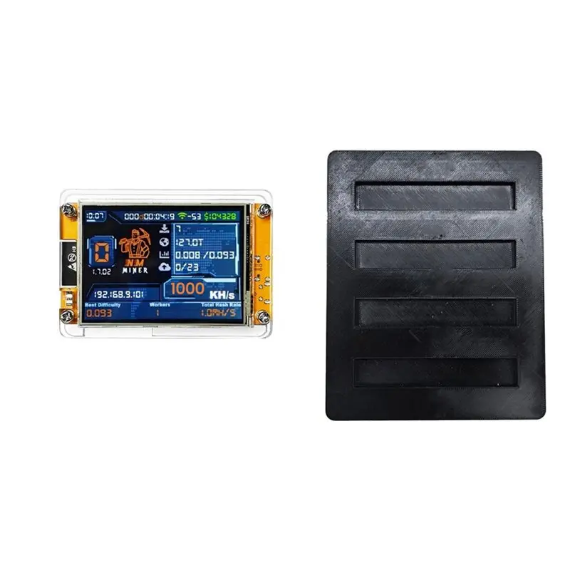 

A08E-1000KH/S Nmminer Nerdminer+Stand с 2,8-дюймовым смарт-дисплеем, улучшенный, для майнинга Bitcoin и криптовалют в соло-режиме (лотерейный майнер)