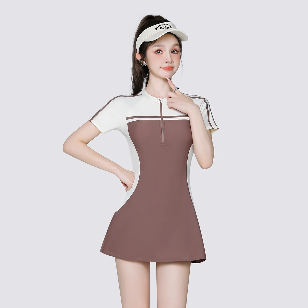 2024 New Swimwear Fashion Slim One-piece Swimsuit Ladies Spa Swimwear