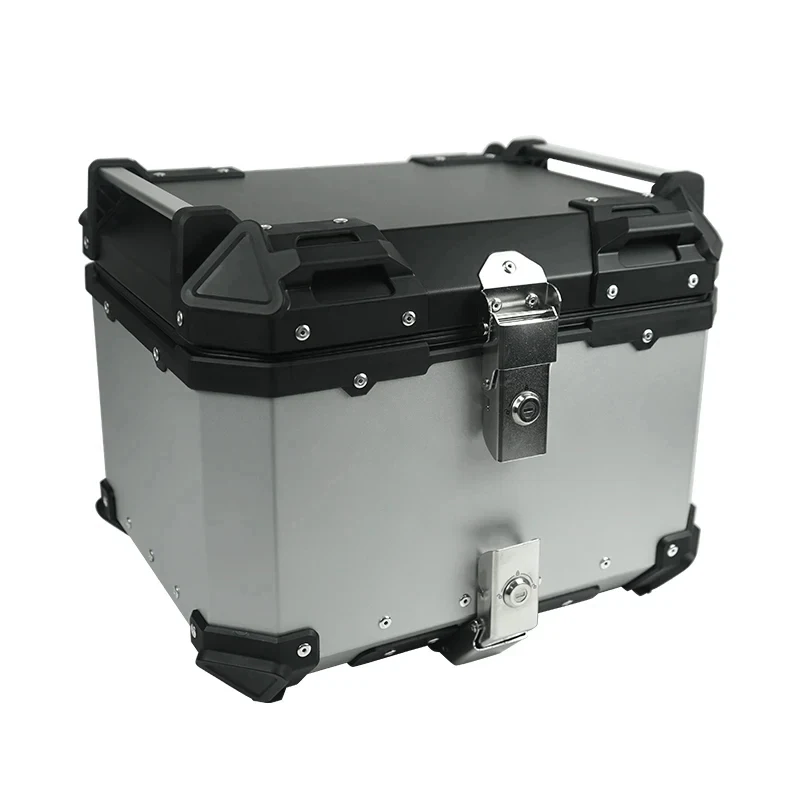 Factory Hot Selling 45L Silver Cer Aluminum Alloy Top Box Motorcycle Tail
