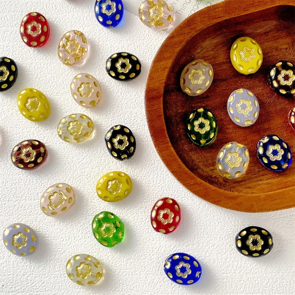 Design Cordial 100 pièces 11*14MM perles de cristal bohème/fait à la main/verre tchèque bricolage/résultats et composants de bijoux/forme de fleur # 18615