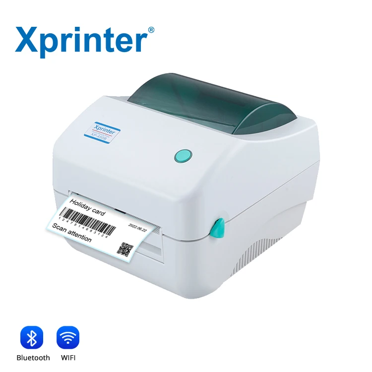 Xprinter XP-450B Direct Thermal Barcode Printer Shipping Label Printer 4x6 USB 152mm/s High Print Speed Thermal Sticker Printer