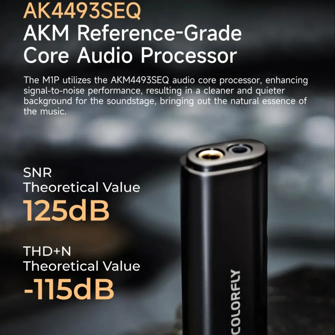 COLORFLY CDA-M1P Portable USB DAC/AMP Headphone Amplifier AK4493SEQ chip PCM768 DSD512 3.5+4.4mm Output