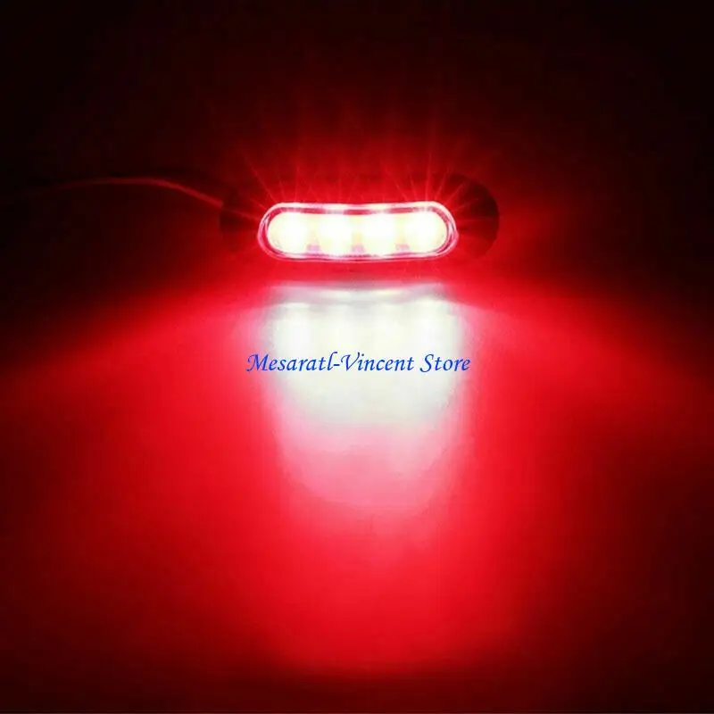 A70F 4 LED Marine Navigation Lamp 12V Low Input Red Green Color Light Easy Mounting For Boats Yachts