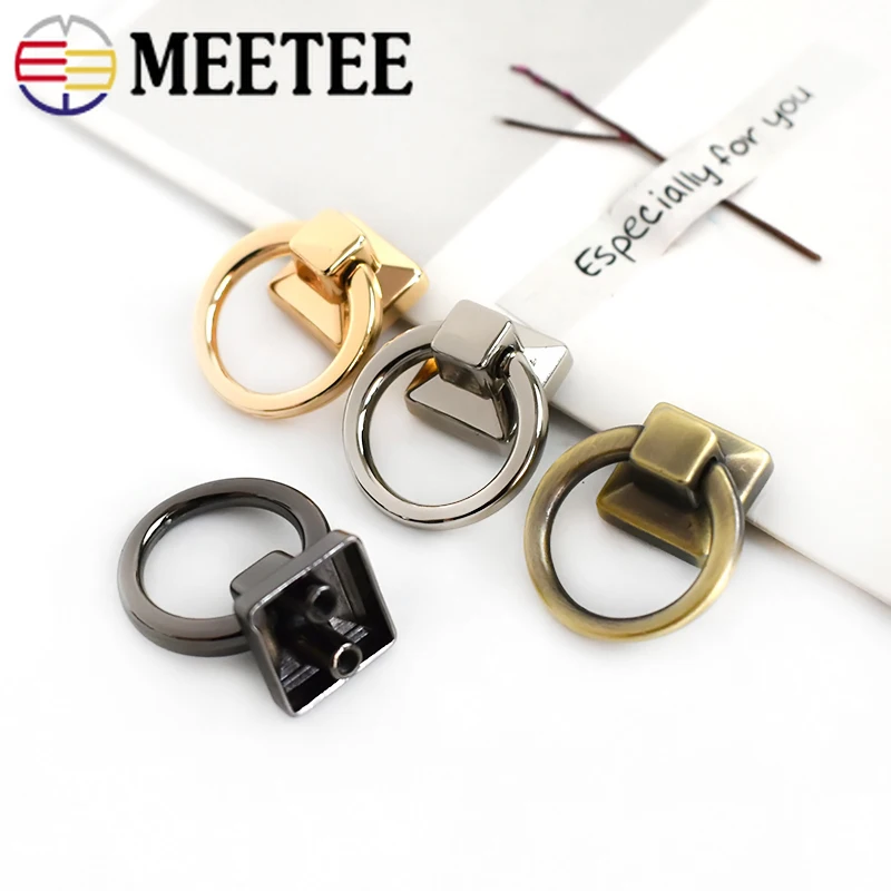 5/10Pcs 18mm Metal Side O Ring Clip Buckle Removable Open Screw Clasp for Backpack Strap Shoes Bag Cat Dog Collar DIY Accessorie