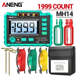 ANENG MH14 Digital Professional Multimeter Ground Resistance Tester AC200V Voltage Meter Megohmmeter Voltmeter Ohm Tester Tool