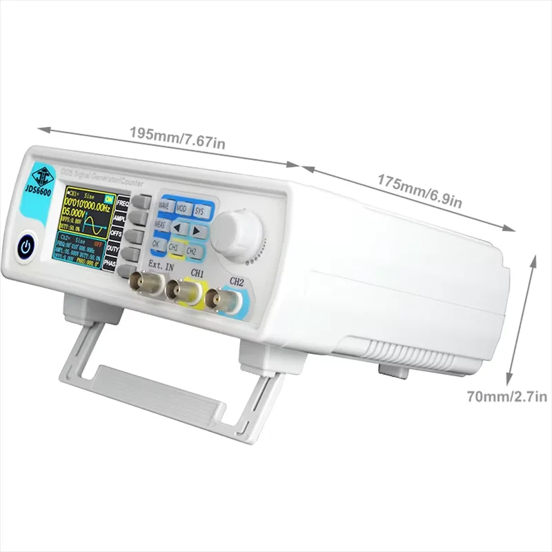 JDS6600 15/30/40/50/60MHz DDS función generador de señal/fuente Dual/2 canales medidor de frecuencia generador de pulso de forma de onda arbitraria