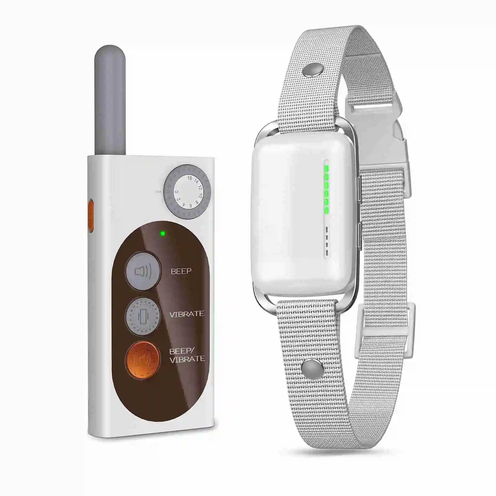 Dog Bark Collar 3 Training Modes Water Resistant Rechargeable Recording Dog Trainer Collar Matching Remote Dog Training Collar