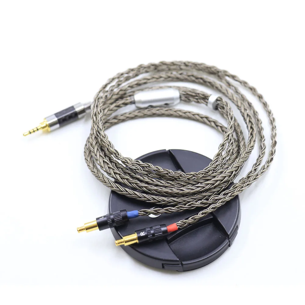Haldane Gun-Color 16core for Technica ATH-WP900 MSR7B AP2000 ES770H SR9 ADX5000 XLR/2.5/4.4 مللي متر توازن سماعة ترقية كابل