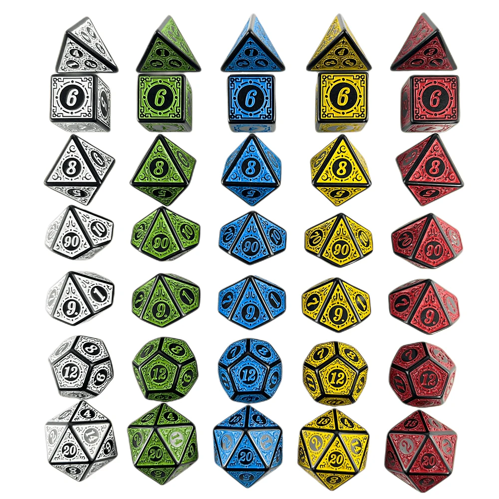 140pcs Polyhedral Dice Acrylic - Board Game Digital 评论和价格