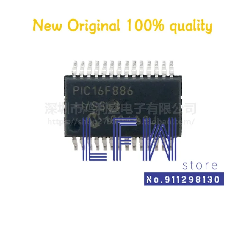 1pcs/lot PIC16F886-I/SS PIC16F886I PIC16F886 16F886 SSOP-28 Chipset 100% New&Original In Stock