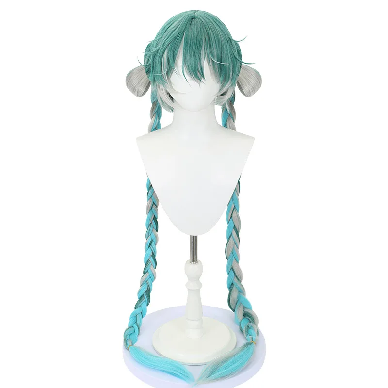 Zombie Cosplay Wig Realistic Scalp Top Tiger Clip Double Ponytail