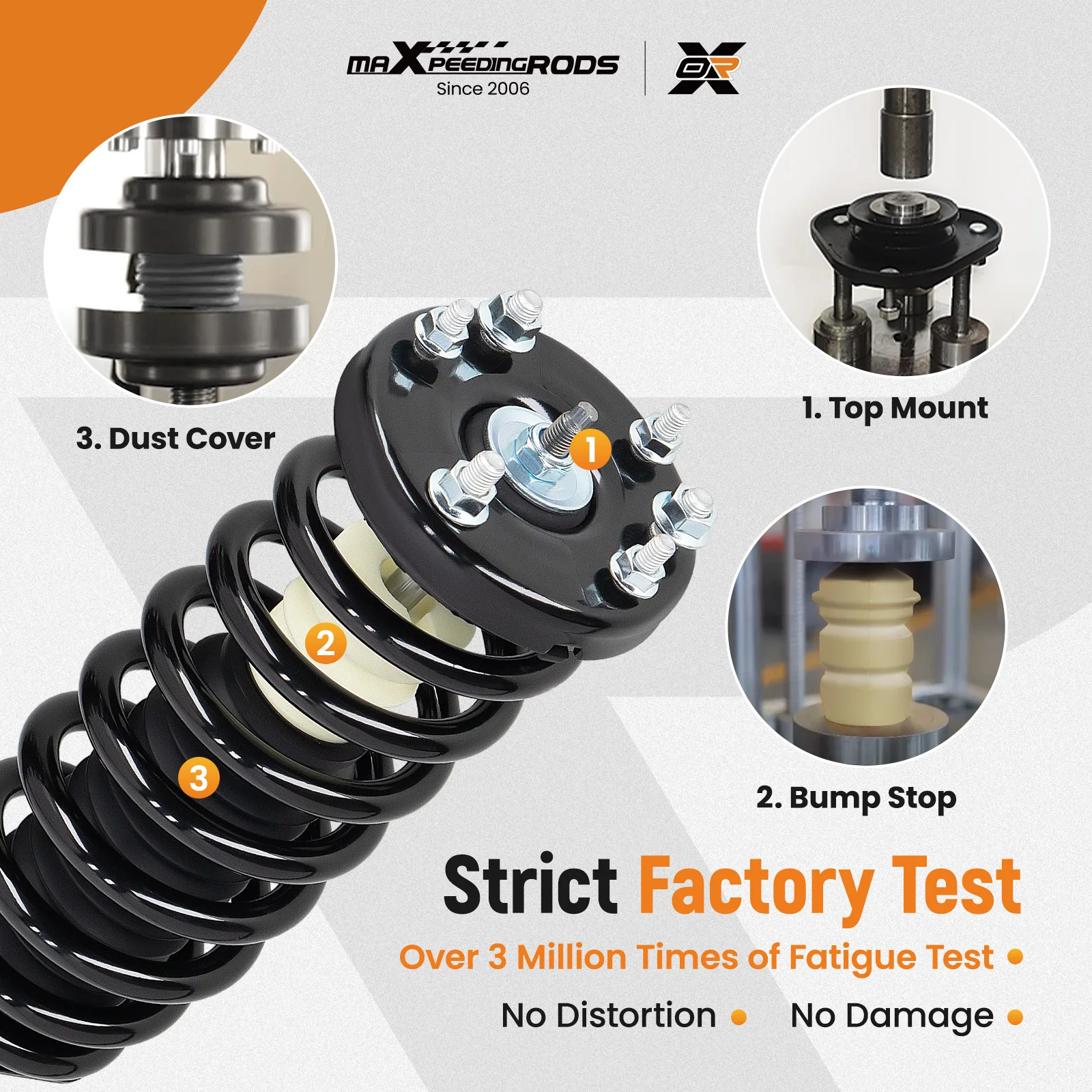 Mola de bobina dos suportes dianteiros da suspensão para Acura TL 2004-2008 V6 3.2L 272322