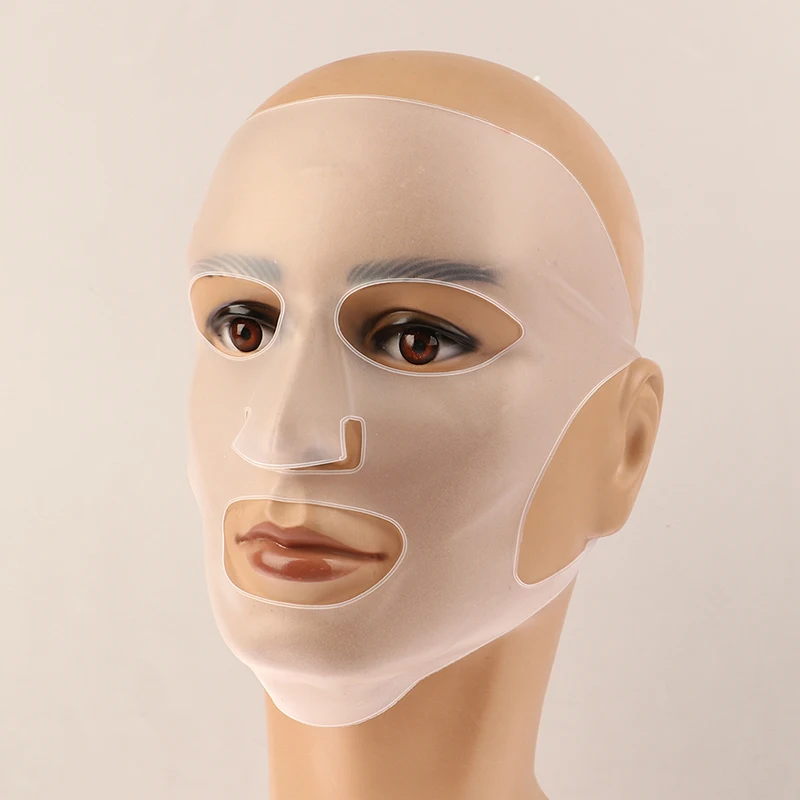 Silicone Mask Face Women Skin Care Tool Hanging Ear Face Mask Gel Sheet Reusable