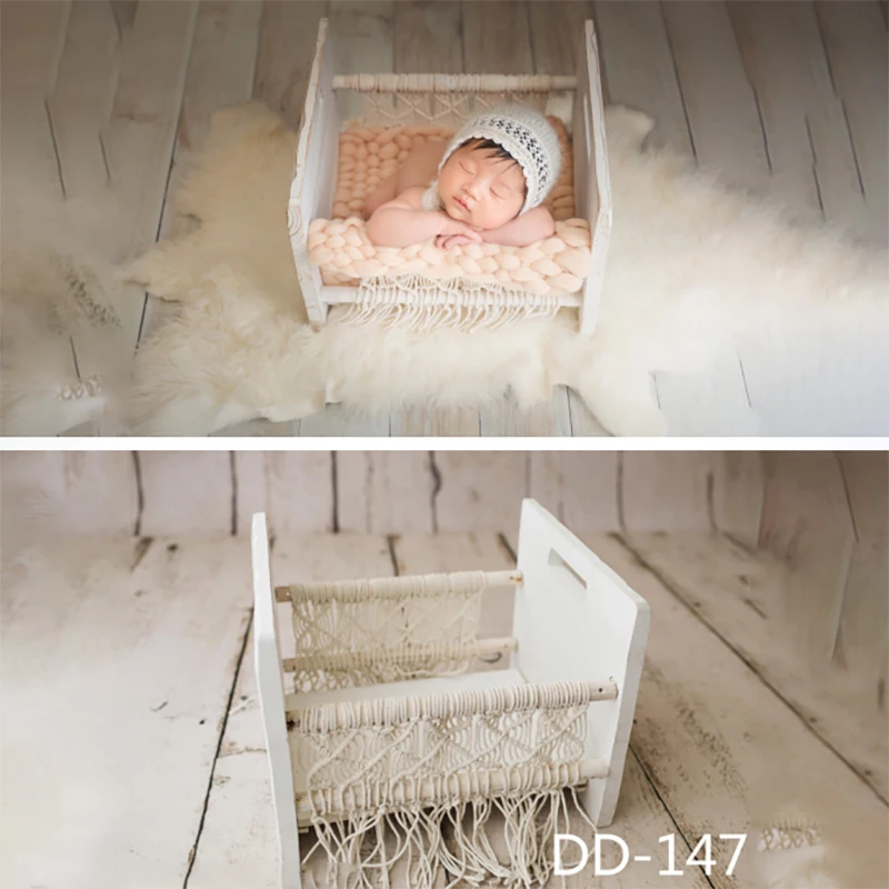 Newborn Photography Crib Retro Style Baby Photo Container Props Studio Wooden Baby Photography Accessories