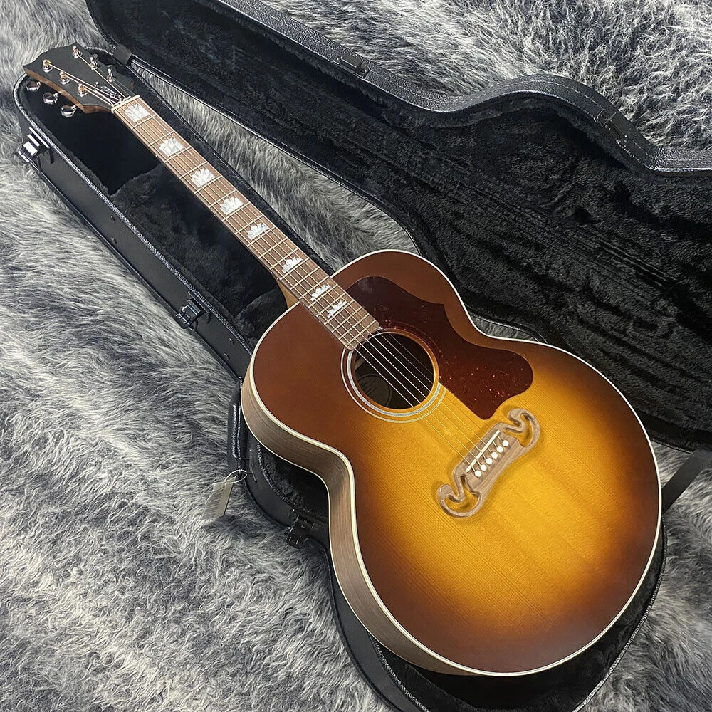 SJ200 Studio Walnut Satin Walnut Burst Acoustic Guitar