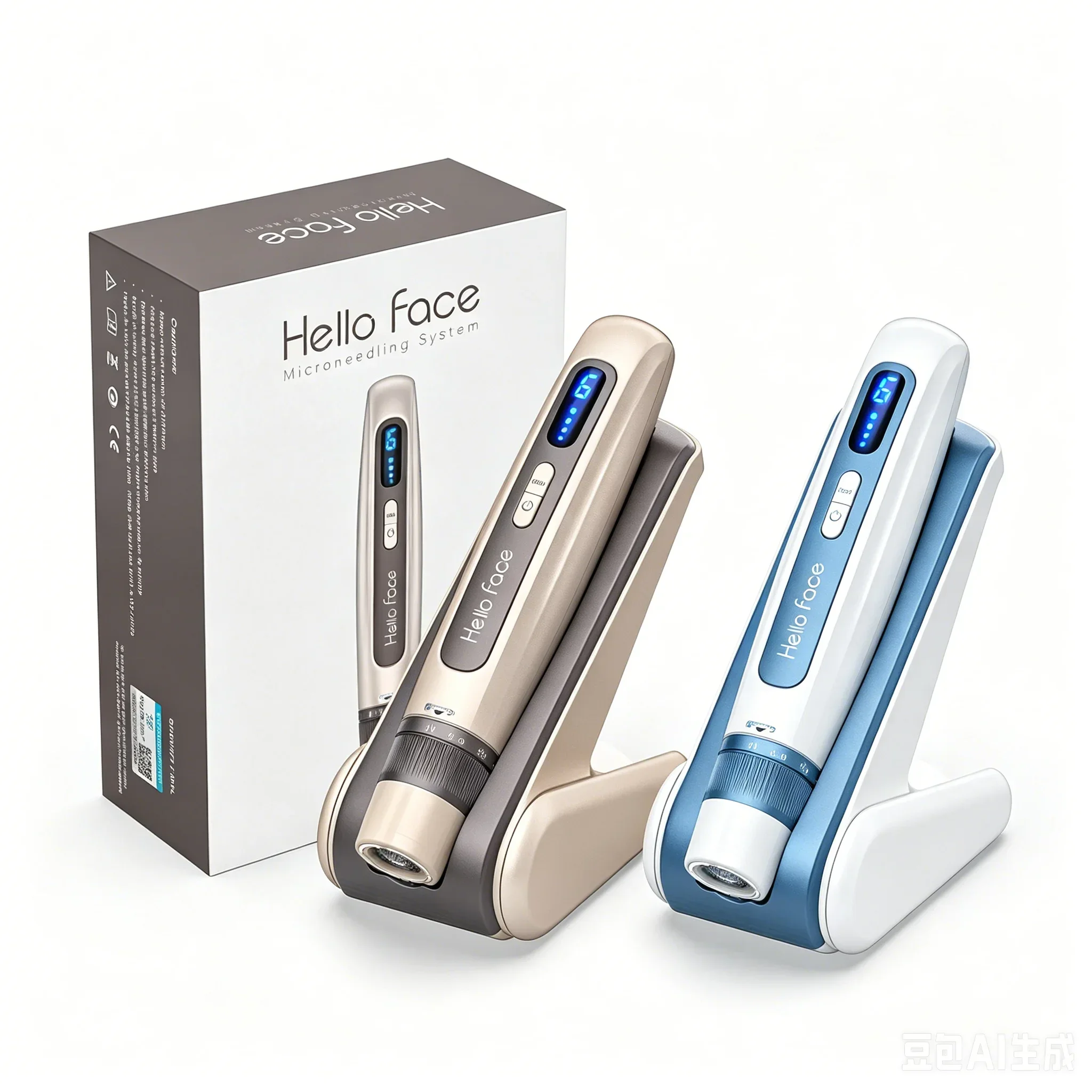 H5 Hydra Microneedle Pen mit Kartusche, Microneedling Derma Pen für Gesicht, Kopfhaut, Schönheits- und Hautpflege, Nadel Länge 0,2 mm – Detail 2