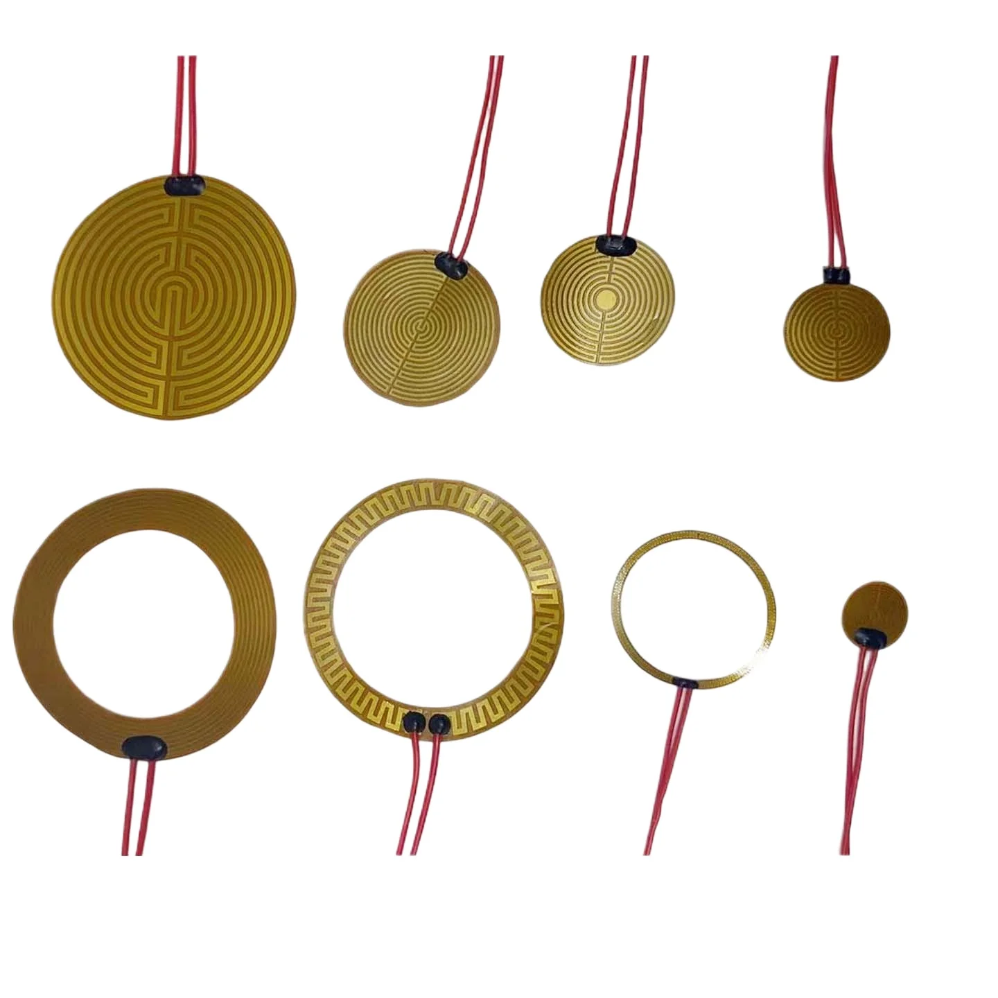 20 30 40 50 60 80 -160 mm Round Ring PI Polyimide Film Electric Heater Element Flexible Film Constant Plate HighTemperature