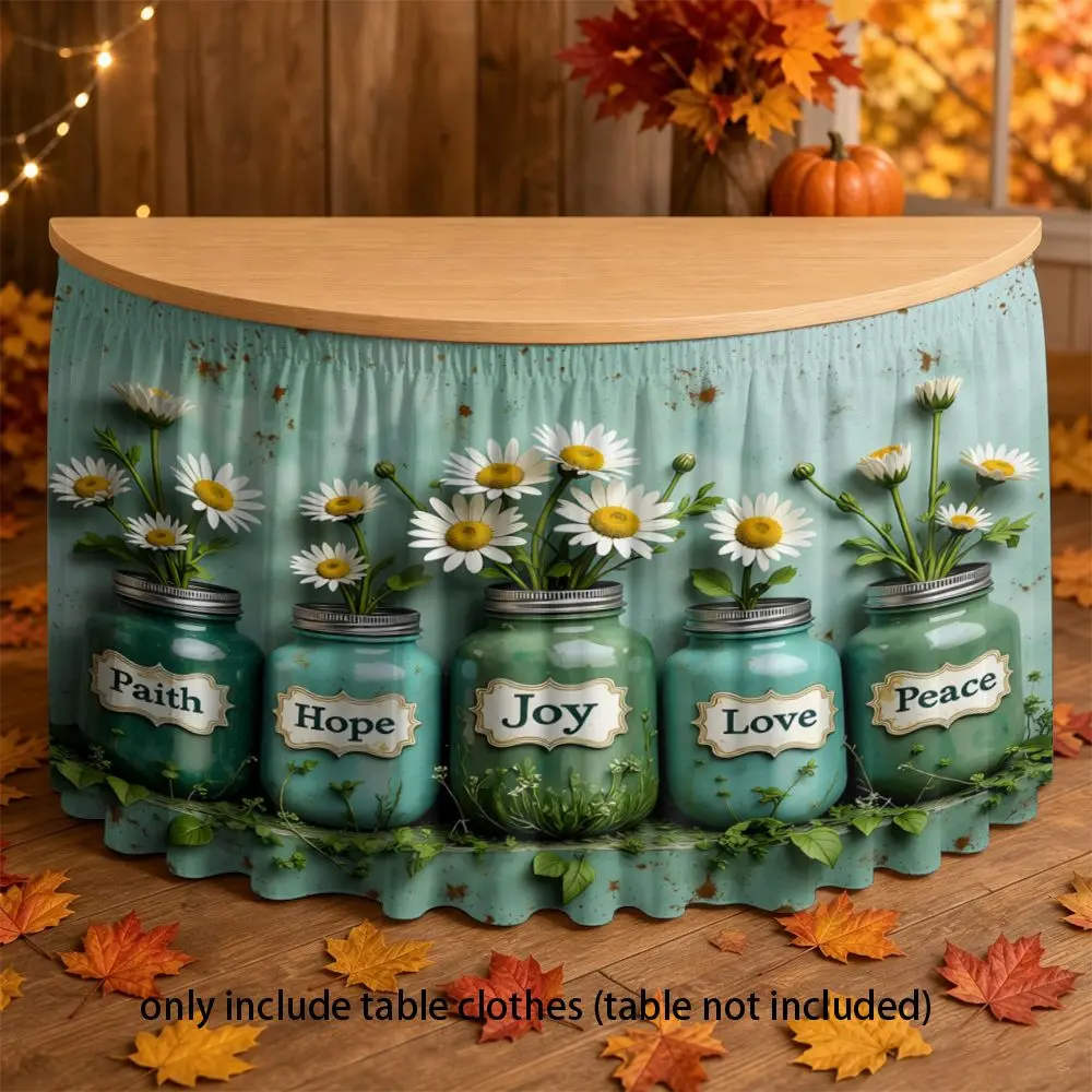 Two-dimensional multi-functional table skirts, tabletop covers, home decoration table skirts