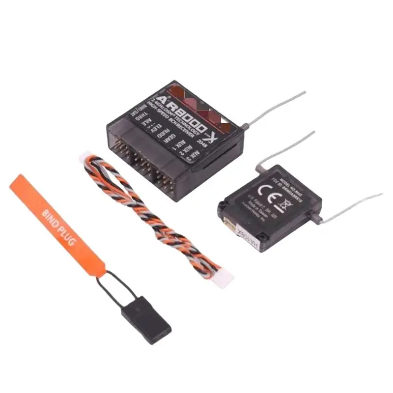 Spektrum AR8000 8-kanałowy odbiornik DSMX DSM2 ze zdalnym satelitą pełnozakresowy 2,4 GHz RC samolot dron samochód kompatybilny DX8 DX9 DX18/JR